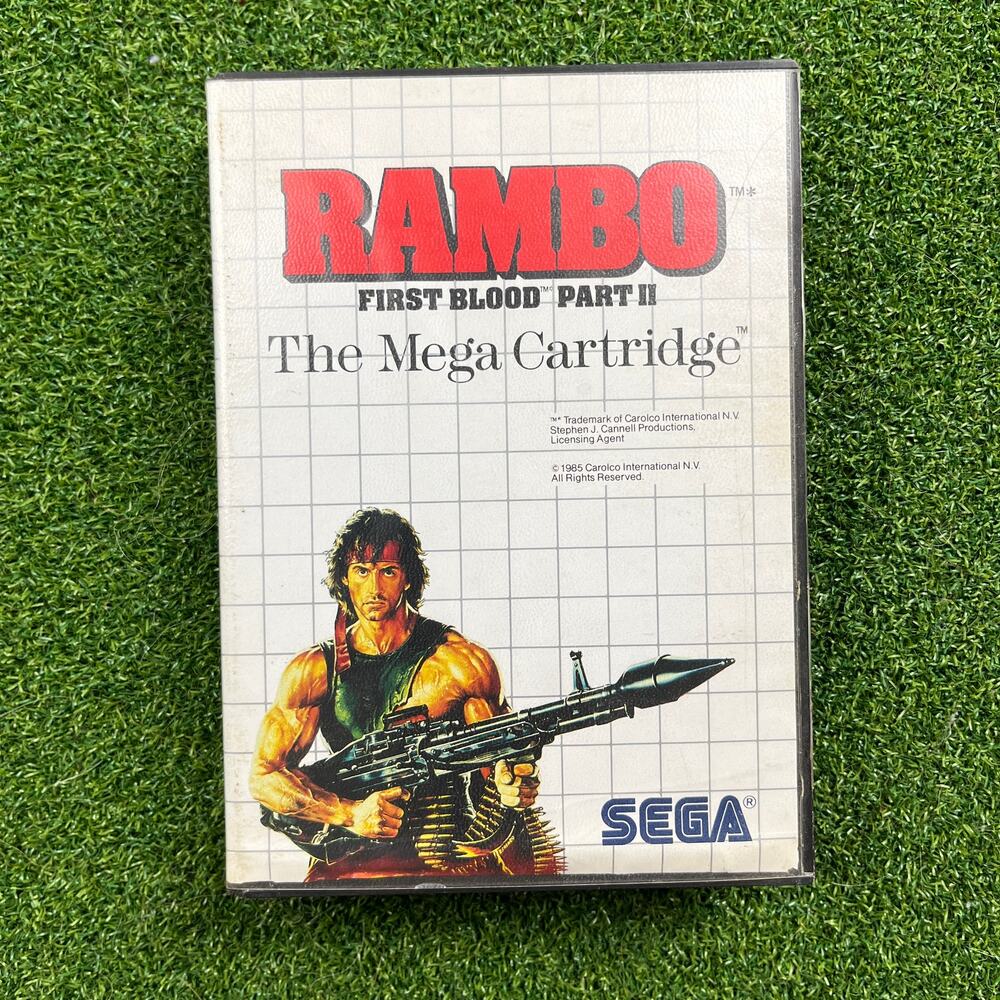 Rambo First Blood Part II Sega Master System CIB TESTED